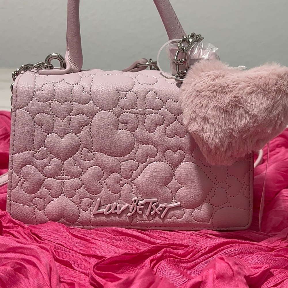 Betsey Johnson Pink Crossbody Bag